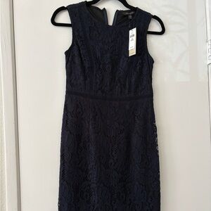 Banana Republic Navy Blue Lace Dress